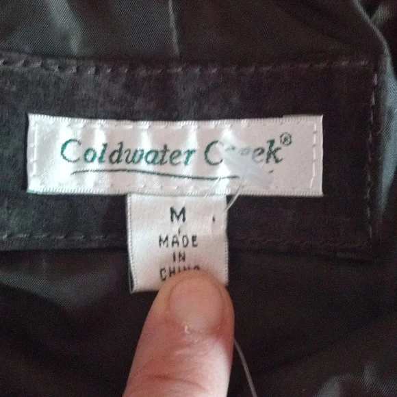 Nwt Coldwater Creek Suede Jacket in Rich Brown Womans Medium - Picture 7 of 14